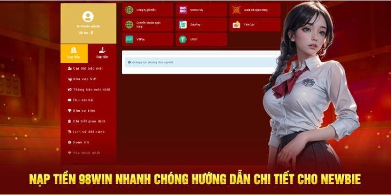 Chi tiết 3 bước nạp tiền đơn giản cho người mới 